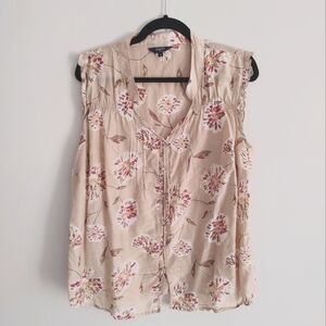 Reitmans Cotton Silk blend floral blouse Size 18